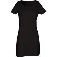 Skinni Fit Women's Scoop Neck T-Shirt Dress in Black | Size: Medium