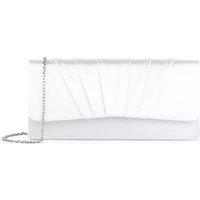 Paradox London Women's Satin 'Darrah' Clutch Bag in Ivory