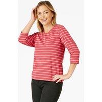 Penny Plain Women's Striped Top in Pink | Size: 10-12