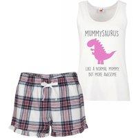 60 SECOND MAKEOVER Women's Mummy Dinosaur Pyjama Set in Pink | Size: XS