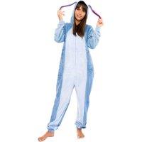 Disney Women's Eeyore Fleece Costume Onesie in Blue | Size: Medium