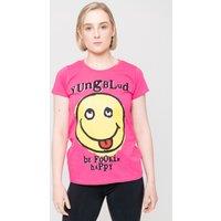 Yungblud Women's Raver Smile Skinny Fit T-Shirt in Pink | Size: XL