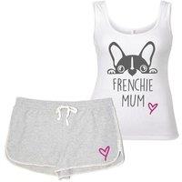 60 SECOND MAKEOVER Women's Frenchie Mum Pyjama Set French Bull Dog in Grey | Size: Large