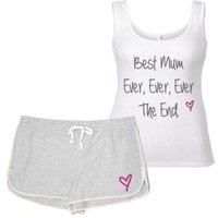 60 SECOND MAKEOVER Women's Best Mum Ever Ever The End Pyjama Set in Grey | Size: Small