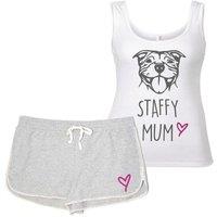 60 SECOND MAKEOVER Women's Staffy Mum Pyjama Set in Grey | Size: Large