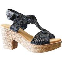 IVACHY Women's Stunning Summer Sandal in Black | Size: 4