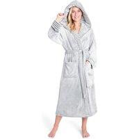 CityComfort Women's Dressing Gown Hooded in Grey | Size: Medium