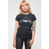 Pink Floyd Women's Dark Side Of The Moon Diamante Skinny Fit T-Shirt in Black | Size: Large
