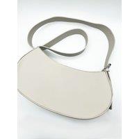 SVNX Women's PU Leather Saddle Bag in Stone