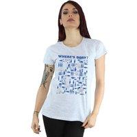 Disney Women's Finding Dory Wheres Dory Cotton T-Shirt in Grey | Size: 2XL