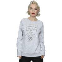 Looney Tunes Women's Marvin The Martian Wheres The Kaboom Sweatshirt in Grey | Size: XL