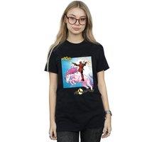 Marvel Women's Deadpool Hey You Cotton Boyfriend T-Shirt in Black | Size: XL