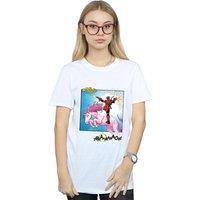Marvel Women's Deadpool Hey You Cotton Boyfriend T-Shirt in White | Size: Small