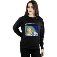 Disney Women's Sleeping Beauty Meme Sweatshirt in Black | Size: Small
