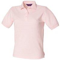 Henbury Women's 65 35 Polo Shirt in Lavender | Size: Large