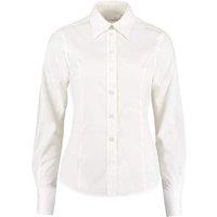 Kustom Kit Women's Workwear Oxford Long Sleeve Shirt in White | Size: 10
