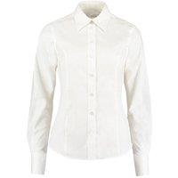 Kustom Kit Women's Corporate Long Sleeve Oxford Shirt in White | Size: 10