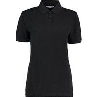 Kustom Kit Women's Klassic Superwash Short Sleeve Polo Shirt in Black | Size: 8