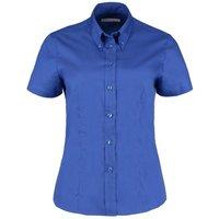 Kustom Kit Women's Corporate Oxford Short Sleeve Shirt in Blue | Size: 28