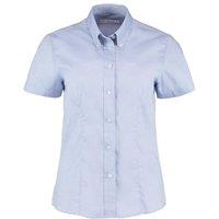 Kustom Kit Women's Corporate Oxford Short Sleeve Shirt in Light Blue | Size: 18
