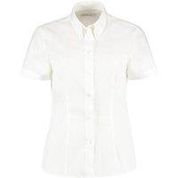 Kustom Kit Women's Corporate Oxford Short Sleeve Shirt in White | Size: 8