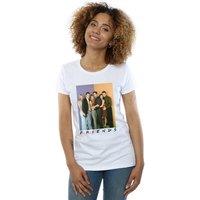 Friends Women's Group Photo Cotton T-Shirt in White | Size: XL