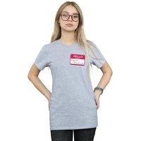 Friends Women's Regina Phalange Name Tag Cotton Boyfriend T-Shirt in Grey | Size: Medium
