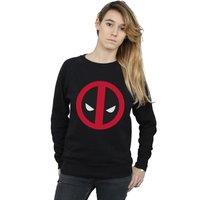 Marvel Women's Deadpool Large Clean Logo Sweatshirt in Black | Size: Small