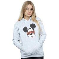 Disney Women's Mickey Mouse Sunglasses Hoodie in Grey | Size: Medium