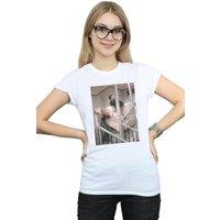 Friends Women's Sofa Stairs Photo Cotton T-Shirt in White | Size: Large