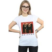 Friends Women's Group Photo Formal Cotton T-Shirt in White | Size: Small