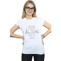 Friends Women's NY City Cotton T-Shirt in White | Size: Small