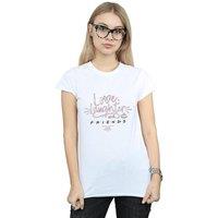Friends Women's Love Laughter Cotton T-Shirt in White | Size: Small