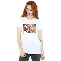 Friends Women's The Holiday Armadillo Cotton Boyfriend T-Shirt in White | Size: 3XL
