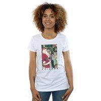 Friends Women's Chandler Claus Cotton T-Shirt in White | Size: Small