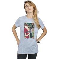 Friends Women's Chandler Claus Cotton Boyfriend T-Shirt in Grey | Size: Large