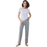 Towel City Women's Pyjama T-Shirt & Bottoms Set in Off-White | Size: Medium