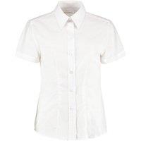 Kustom Kit Women's Workwear Oxford Short Sleeve Shirt in White | Size: 18