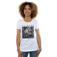 Friends Women's Black & White Photo Cotton T-Shirt | Size: Small