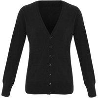 Premier Women's Essential Acrylic Cardigan in Black | Size: 16