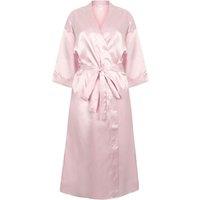 Towel City Women's Satin Robe in Light Pink | Size: 8-10