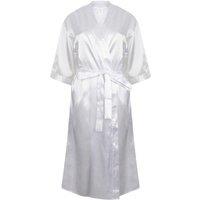Towel City Women's Satin Robe in White | Size: 12-14