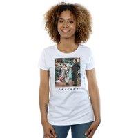 Friends Women's Joey Lunges Cotton T-Shirt in White | Size: Medium