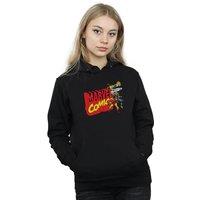 Marvel Comics Women's Vintage Logo Blast Hoodie in Black | Size: XL