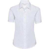 Russell Women's Collection Short Sleeve Easy Care Oxford Shirt in White | Size: XL