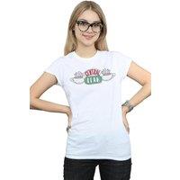 Friends Women's Central Perk Sketch Cotton T-Shirt in White | Size: Large