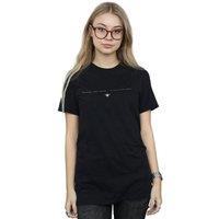 Disney Women's Aladdin Cosmic Wardrobe Cotton Boyfriend T-Shirt in Black | Size: Small