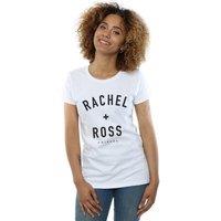 Friends Women's Rachel & Ross Text Cotton T-Shirt in White | Size: 2XL