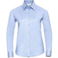 Russell Women's Collection Long Sleeve Easy Care Oxford Shirt in Blue | Size: Medium
