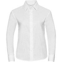 Russell Women's Collection Long Sleeve Easy Care Oxford Shirt in White | Size: XL